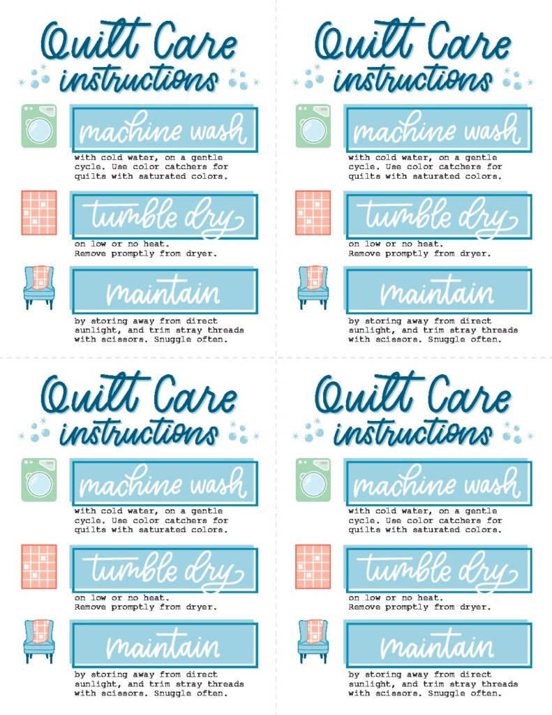 Quilt Care Quilts Instruction